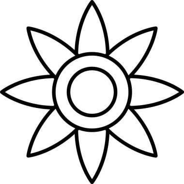 Poinsettia Satır Simgesi Tasarımı