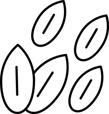 Arpa Tohumları Satır Simgesi Tasarımı