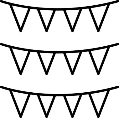 Bunting Satır Simgesi Tasarımı