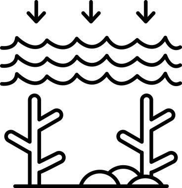 Okyanus Ascidity Satır Simgesi Tasarımı