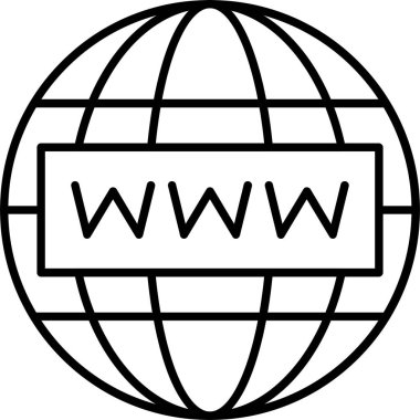 İnternet satır simgesi tasarımı