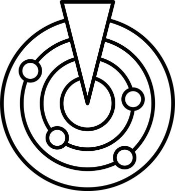 Radar Çizgisi Simge Tasarımı