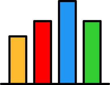 Grafik Satırı Doldurulmuş Simge Tasarımı