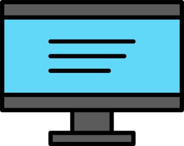 Lcd Satırı Simge Tasarımı Dolduruldu