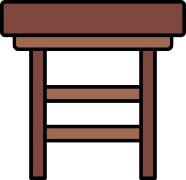 Tabure Satırı Doldurulmuş Simge Tasarımı