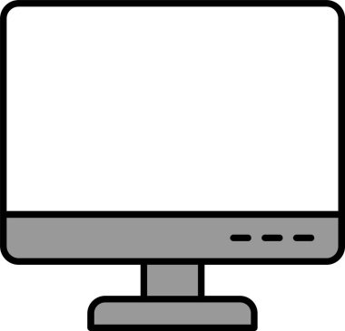 Bilgisayar Satırı Doldurulmuş simge Tasarımı