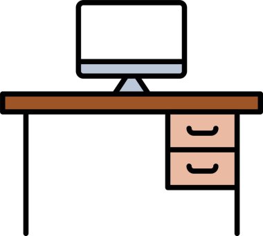 Masa Satırı Doldurulmuş Simge Tasarımı