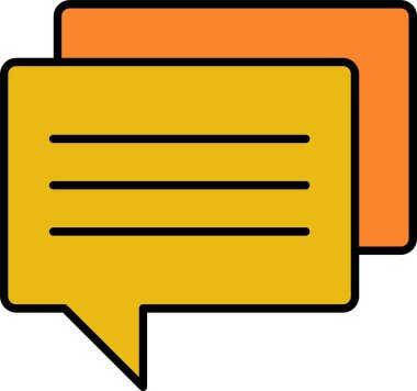 Chatbot Satırı Simge Tasarımı Dolduruldu