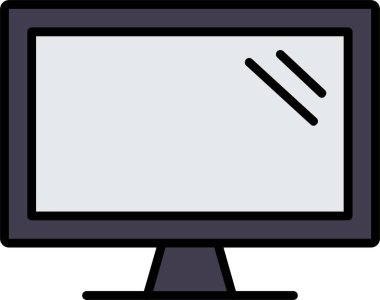 Bilgisayar Satırı Doldurulmuş simge Tasarımı