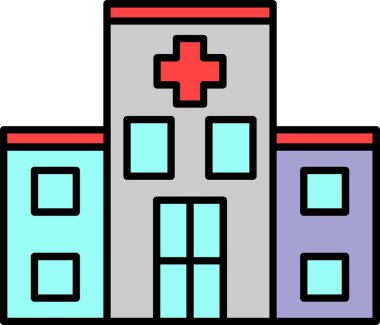 Hastane Satırı Doldurulmuş simge Tasarımı