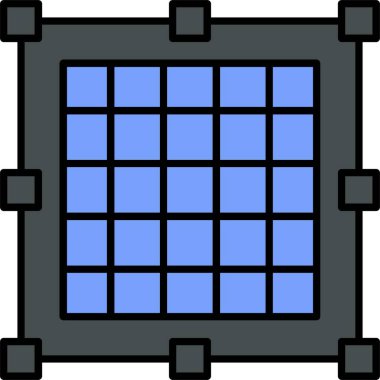 Izgara Satırı Doldurulmuş Simge Tasarımı