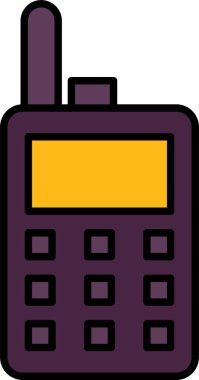 Simge Tasarımı Doldurulmuş Telsiz Hattı