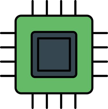 Devre Çizgisi Simge Tasarımı Dolduruldu