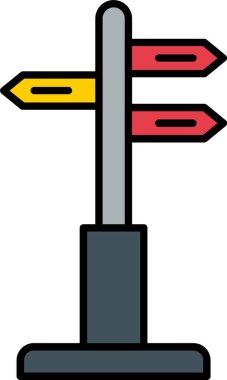 Simge Tasarımı Doldurulmuş Yön İmza Satırı