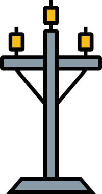 Yüksek Voltaj Satırı Simge Tasarımı