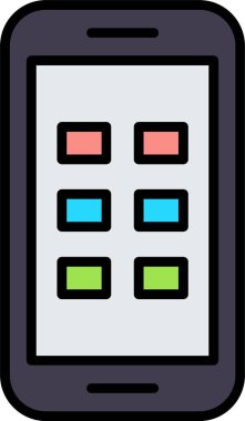 Telefon Hattı Doldurulmuş Simge Tasarımı