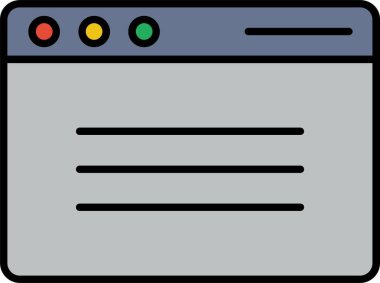 Tarayıcı Satırı Doldurulmuş Simge Tasarımı