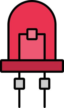 Diode Satırı Doldurulmuş Simge Tasarımı
