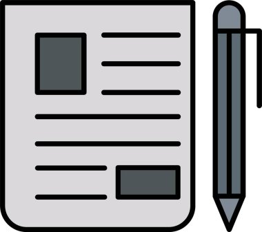 Günlük Satırı Doldurulmuş Simge Tasarımı