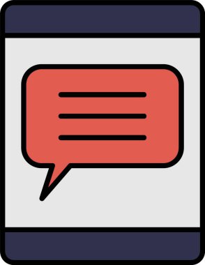 İletişim Satırı Simge Tasarımı Dolduruldu