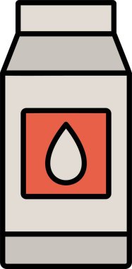 Süt Satırı Doldurulmuş simge Tasarımı