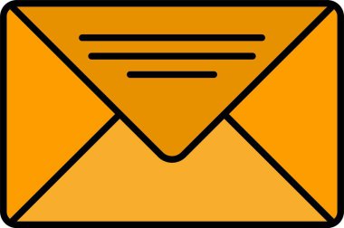 E- posta Satırı Doldurulmuş Simge Tasarımı