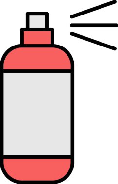 Sprey Boya Satırı Doldurulmuş Simge Tasarımı