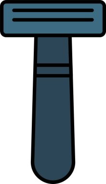 Tıraş Usturası Satırı Simge Tasarımı Dolduruldu