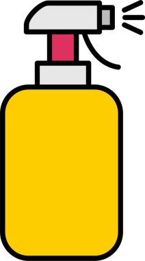 Temizleme Spreyi Satırı Doldurulmuş Simge Tasarımı