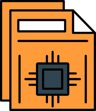 Simge Tasarımı Doldurulmuş Belge Satırı