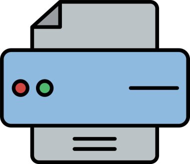 Yazıcı Satırı Doldurulmuş Simge Tasarımı