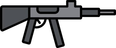 Makine Tüfeği Satırı Simge Tasarımı