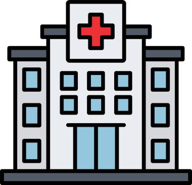 Hastane Satırı Doldurulmuş simge Tasarımı