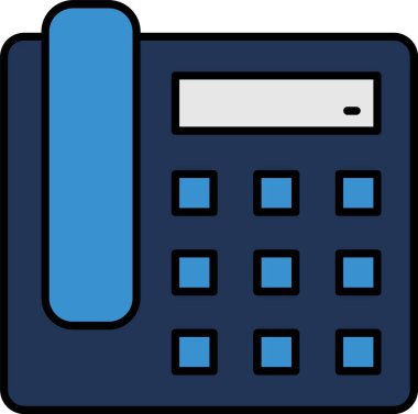 Telefon Hattı Doldurulmuş Simge Tasarımı