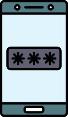 Parola Satırı Doldurulmuş Simge Tasarımı