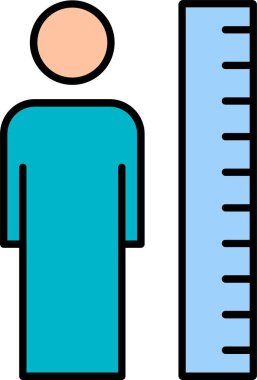 Yükseklik Satırı Doldurulmuş Simge Tasarımı