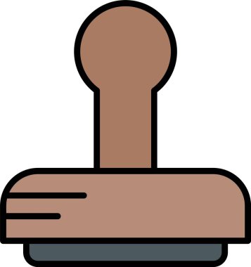 Damga Satırı Doldurulmuş Simge Tasarımı