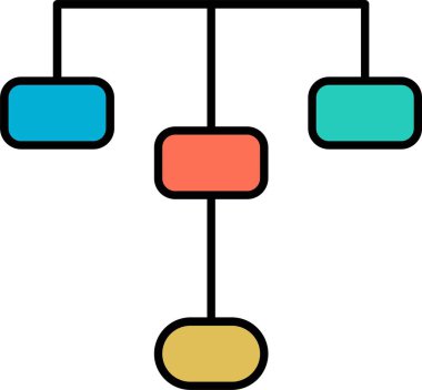 Hiyerarşik Yapı Satırı Simge Tasarımı Dolduruldu