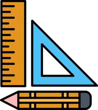 Kare Satır Doldurulmuş Simge Tasarımı Ayarla