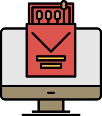 Simge Tasarımı Doldurulmuş Kutu Satırını Eşleştir