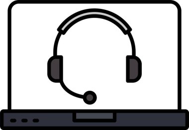 Çevrimiçi Doldurulmuş Destek Satırı Doldurulmuş Simge Tasarımı