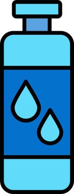 Su Şişe Çizgisi Simge Tasarımı