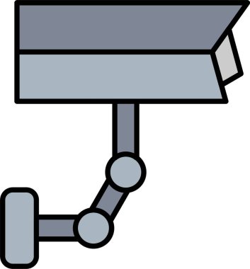 Cctv Satırı Simge Tasarımı Dolduruldu