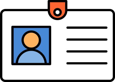 Simge Tasarımı Doldurulmuş Kimlik Satırı