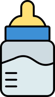 Bebek Şişe Çizgisi Simge Tasarımı