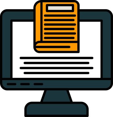 Simge Tasarımı Doldurulmuş Not Defteri Satırı