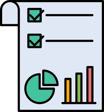 Simge Tasarımı ile Dolu Pazar Eğilimleri Çizgisi