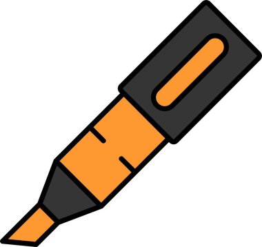 Vurgulama Satırı Doldurulmuş Simge Tasarımı