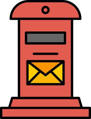 Posta Kutusu Satırı Simge Tasarımı Dolduruldu