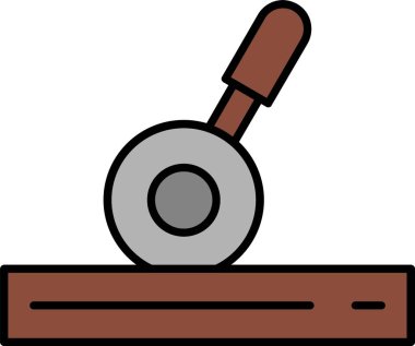 Simge Tasarımı Doldurulmuş Kaldıraç Satırını Denetle